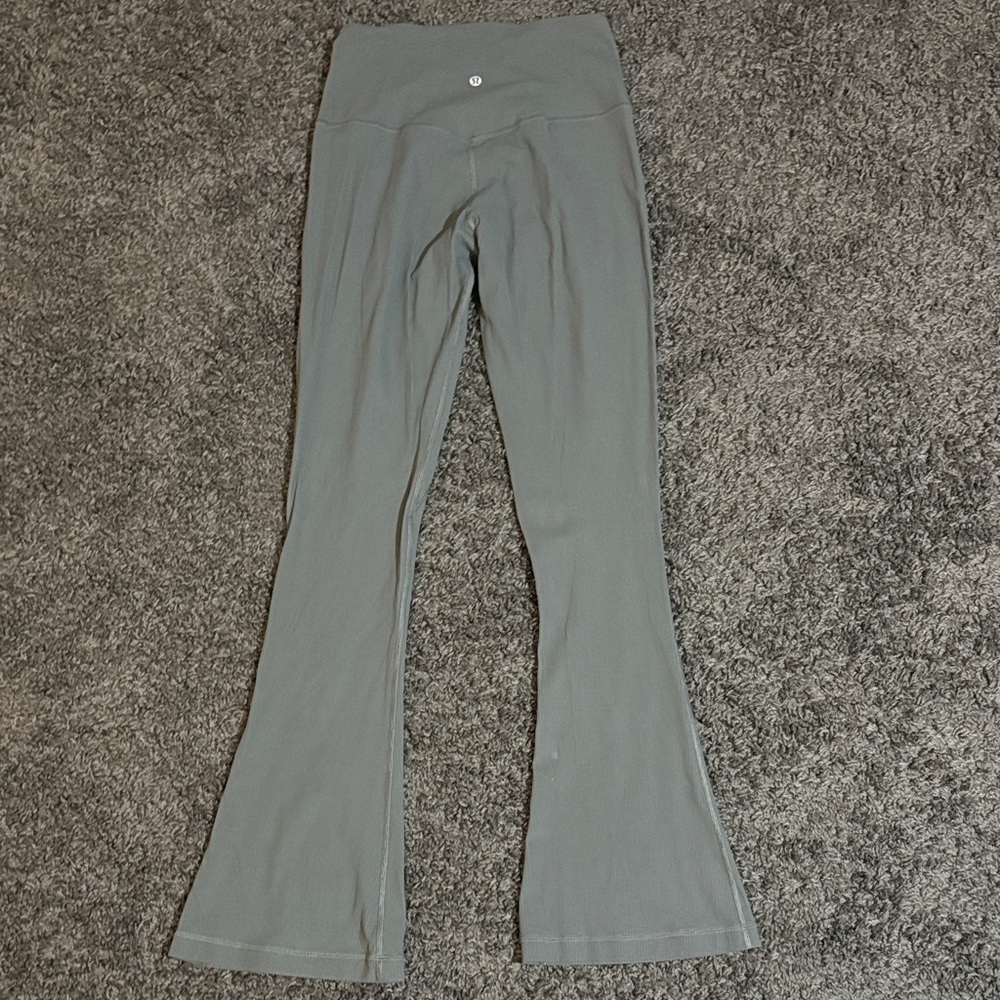 Gray Flared Lululemon leggings